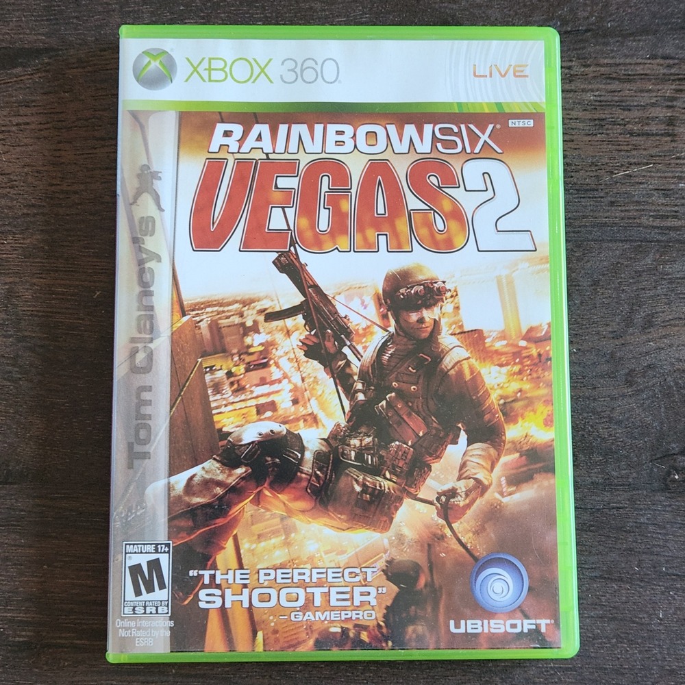 Rainbow Six Vegas 2 Xbox‎ 360 Game Tom Clancy's Ubisoft Shooter Complete